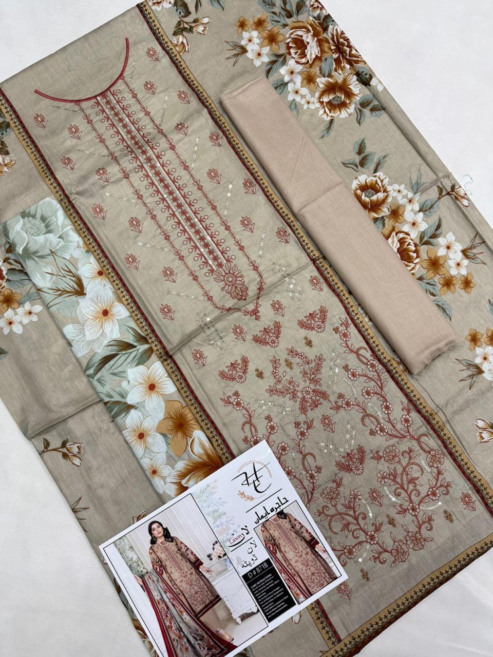 SUMMER COLLECTION LAWN Duppata