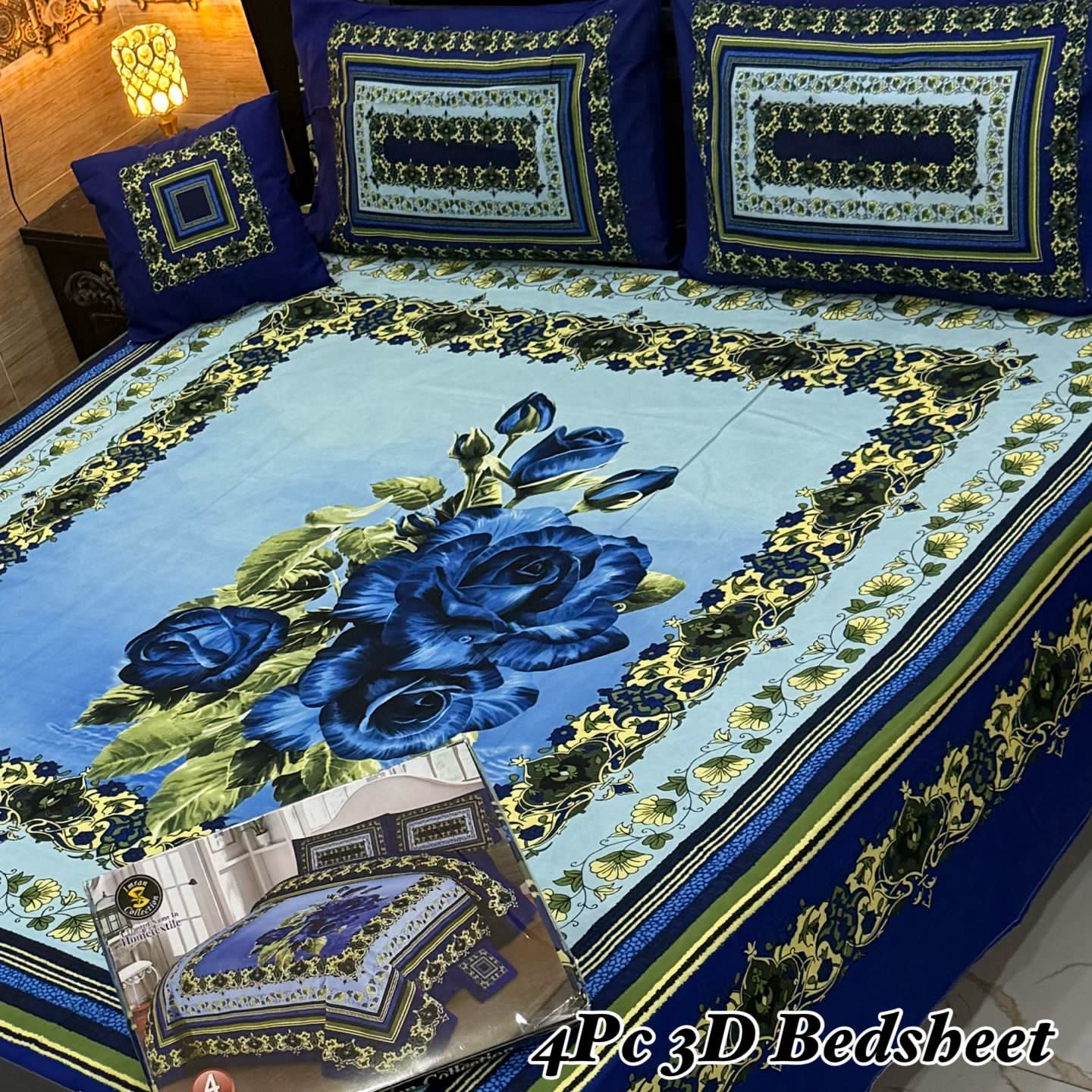4Pc 3D Panel Bedsheet