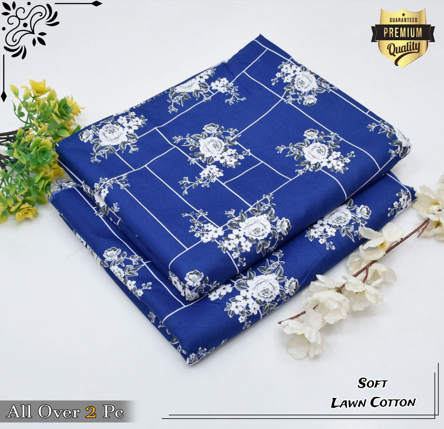 Rooma 2Pcs Soft Cotton Lawn Life Time Guaranteed