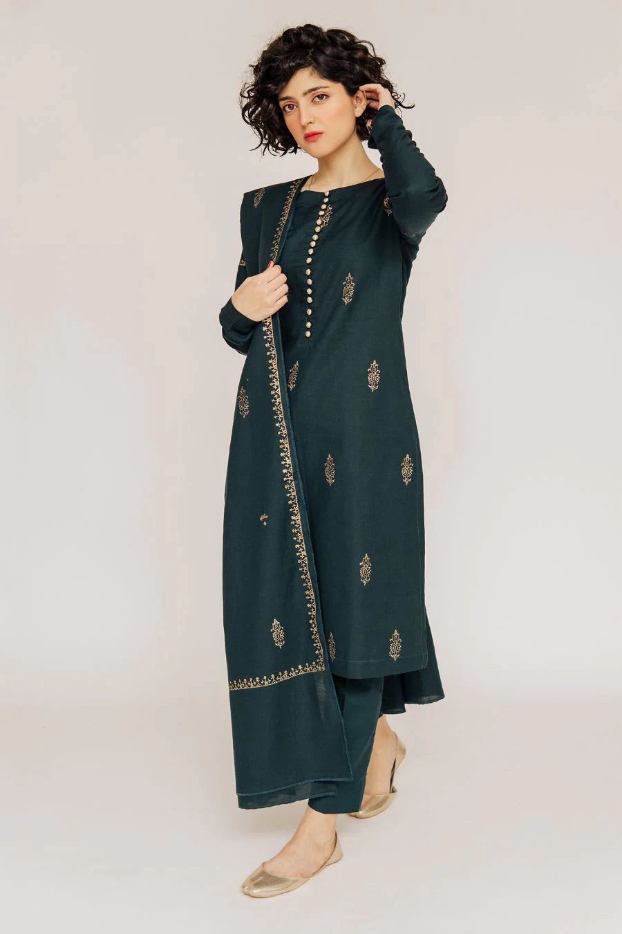URGE DHANAK 3PC EMBROIDERED