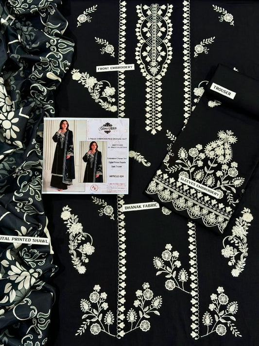 URGE DHANAK 3PC EMBROIDERED