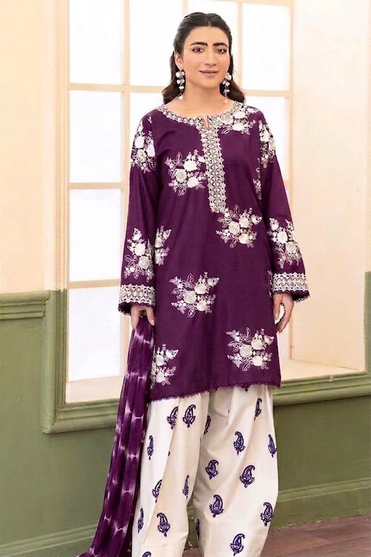 URGE DHANAK 3PC EMBROIDERED