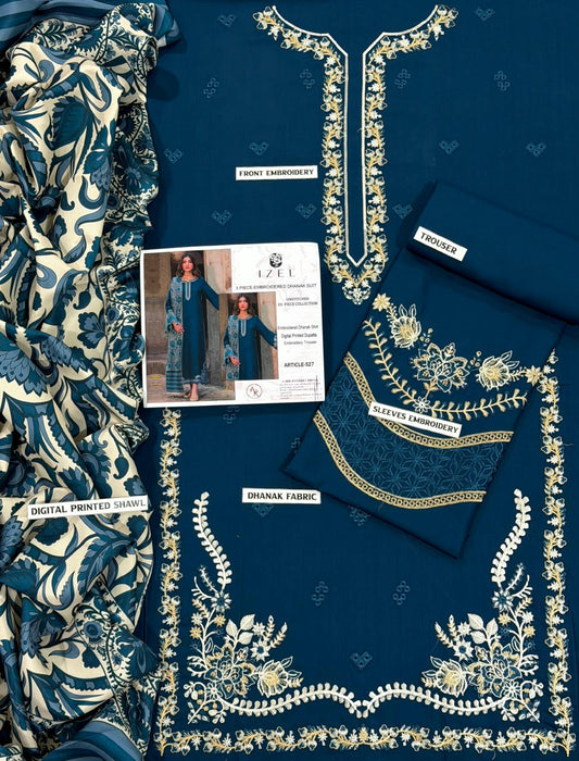 URGE DHANAK 3PC EMBROIDERED
