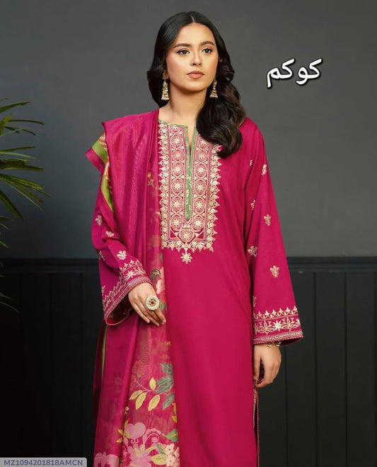 KOKUM DHANAK 3PC EMBROIDERED