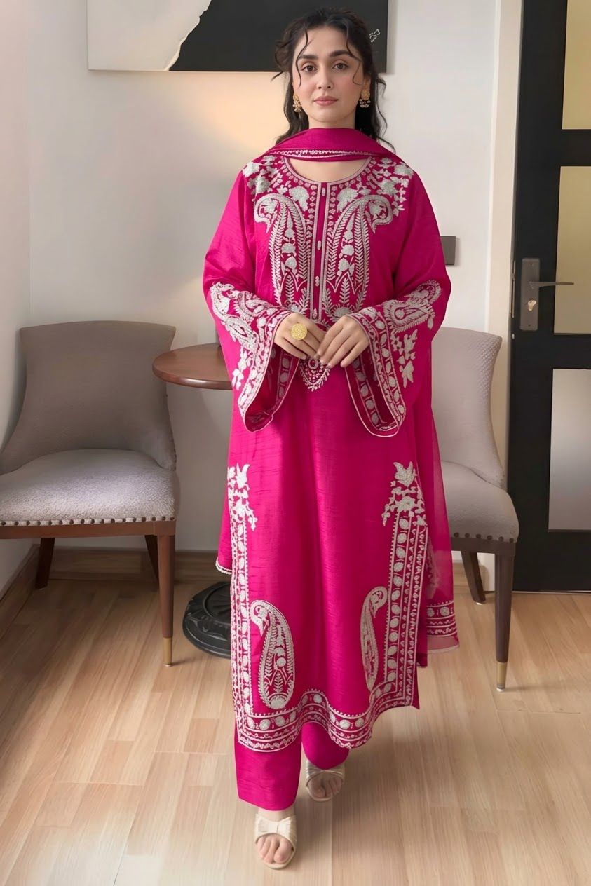 URGE DHANAK 3PC EMBROIDERED