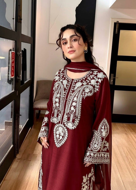 URGE DHANAK 3PC EMBROIDERED