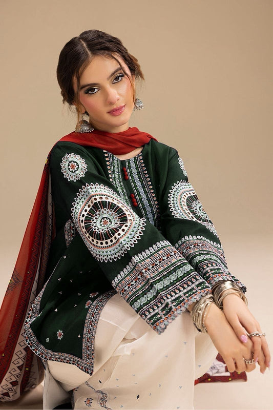 JAZMIN DHANAK 3PC EMBROIDERED