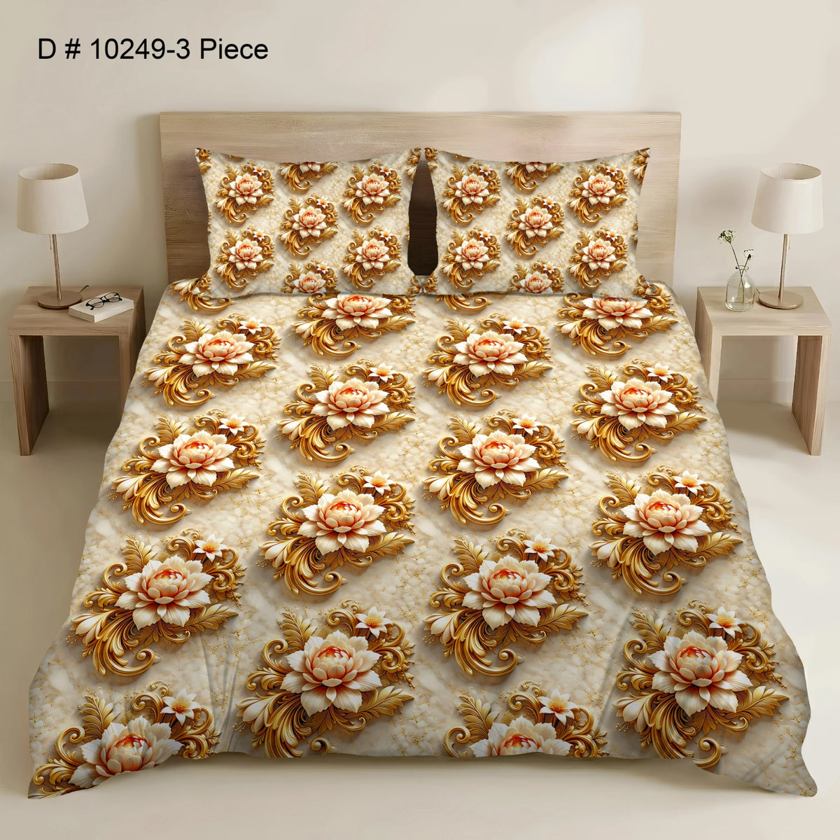 BEDIOR 5D DIGITAL PRINT BED SHEET SET