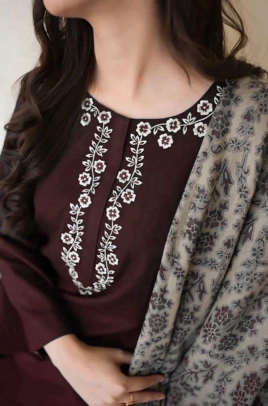 URGE DHANAK 3PC EMBROIDERED