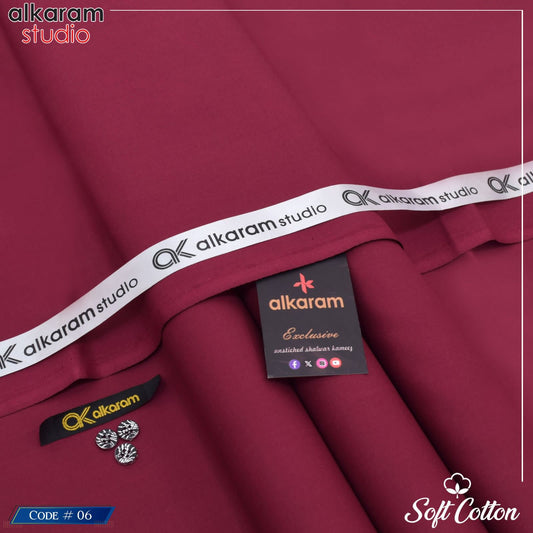 ALKARAM MEN’S COTTON SUIT