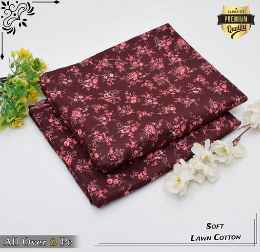 Rooma  2Pcs Soft Cotton Lawn Life Time Guaranteed