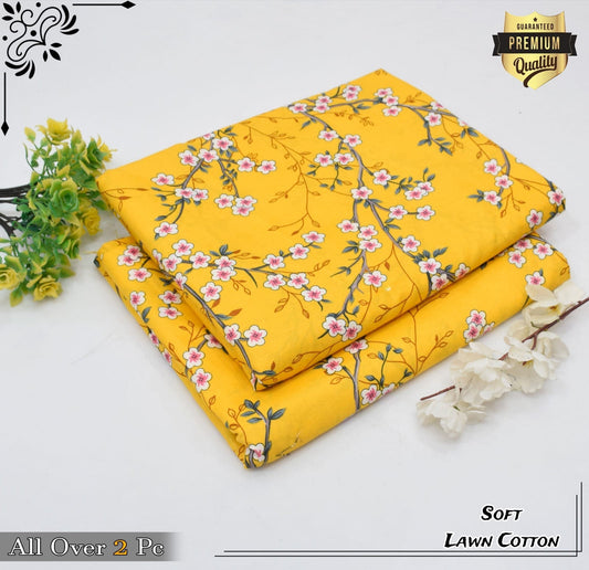 Rooma  2Pcs Soft Cotton Lawn Life Time Guaranteed