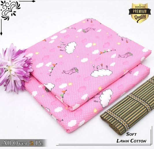 Rooma  2Pcs Soft Cotton Lawn Life Time Guaranteed