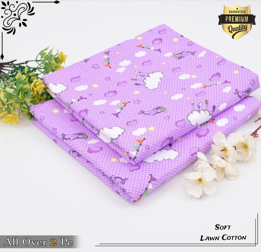 Rooma  2Pcs Soft Cotton Lawn Life Time Guaranteed