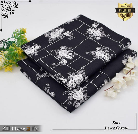 Rooma  2Pcs Soft Cotton Lawn Life Time Guaranteed