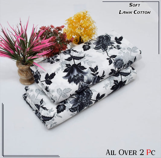 Rooma  2Pcs Soft Cotton Lawn Life Time Guaranteed