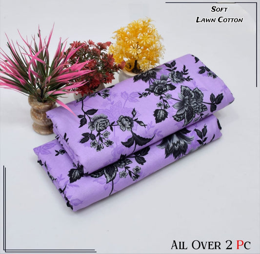 Rooma  2Pcs Soft Cotton Lawn Life Time Guaranteed