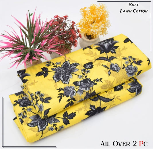Rooma  2Pcs Soft Cotton Lawn Life Time Guaranteed