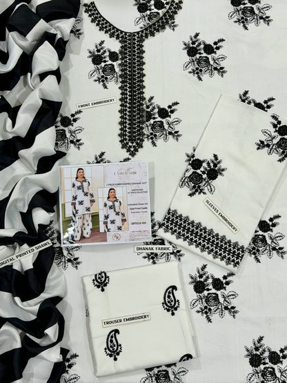 URGE DHANAK 3PC EMBROIDERED
