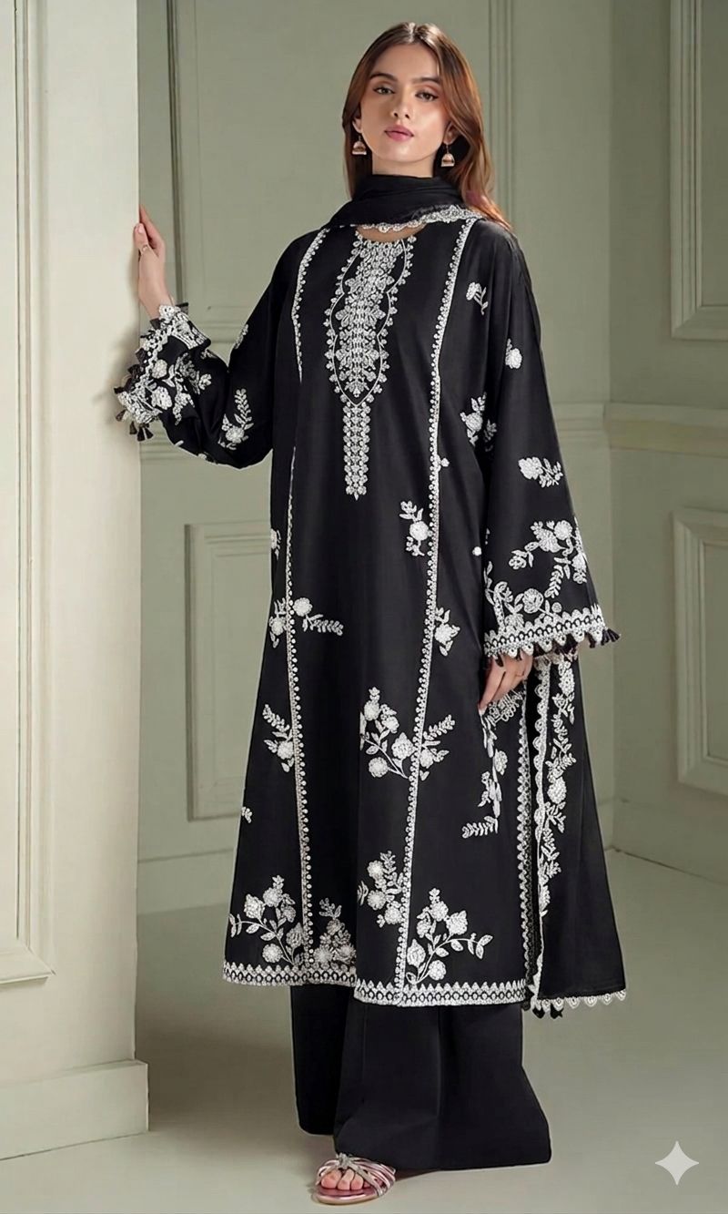 URGE DHANAK 3PC EMBROIDERED