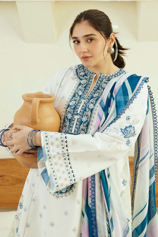 Zara Shahjahan DHANAK 3PC EMBROIDERED