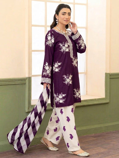 URGE DHANAK 3PC EMBROIDERED