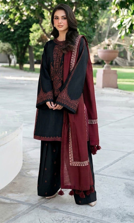 Zara Shahjahan DHANAK 3PC EMBROIDERED