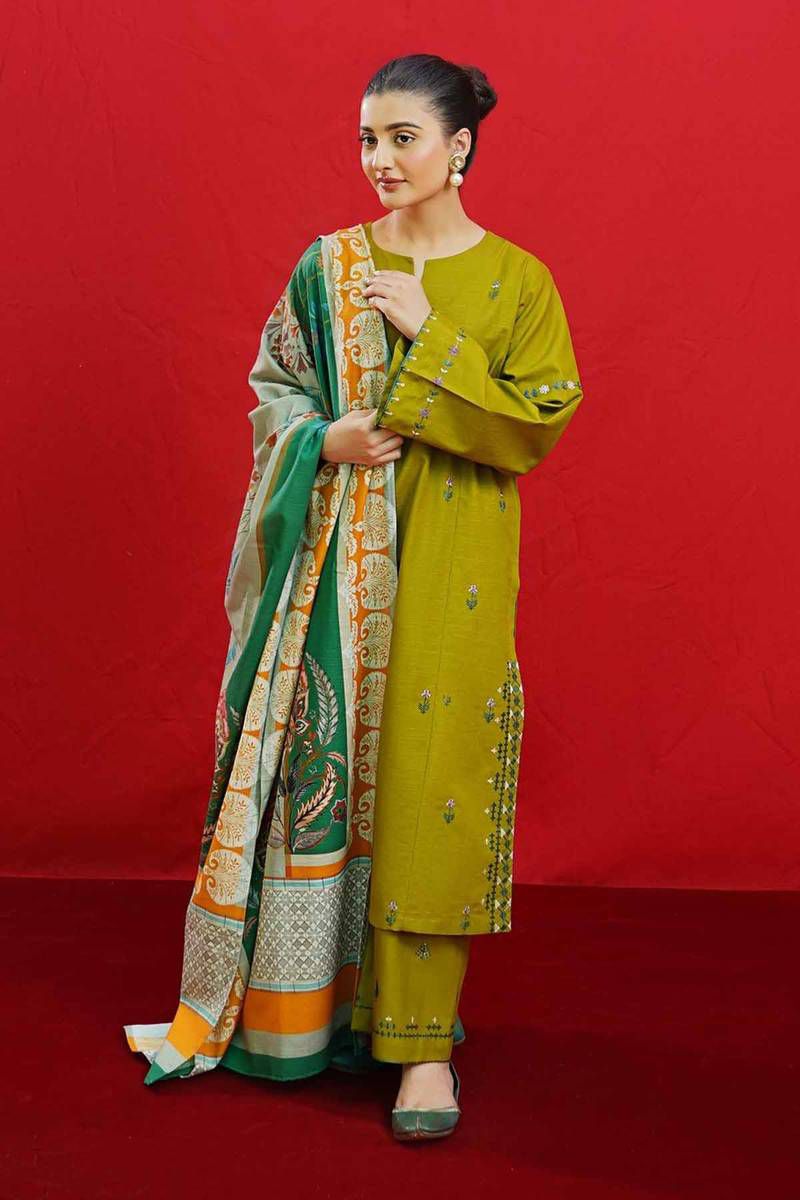 URGE DHANAK 3PC EMBROIDERED