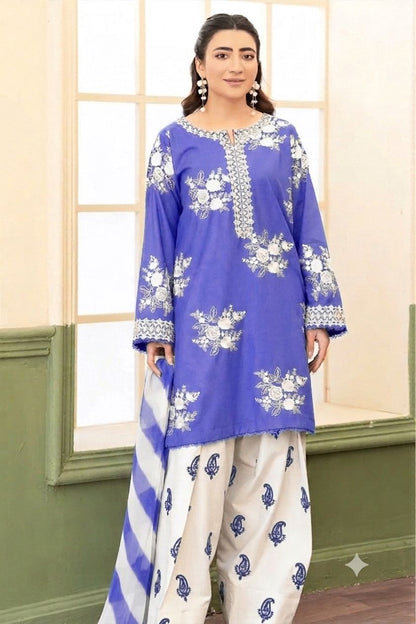 Laiba Mir DHANAK 3PC EMBROIDERED