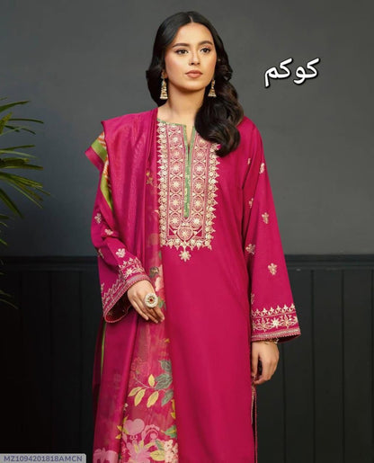 KOKUM DHANAK 3PC EMBROIDERED