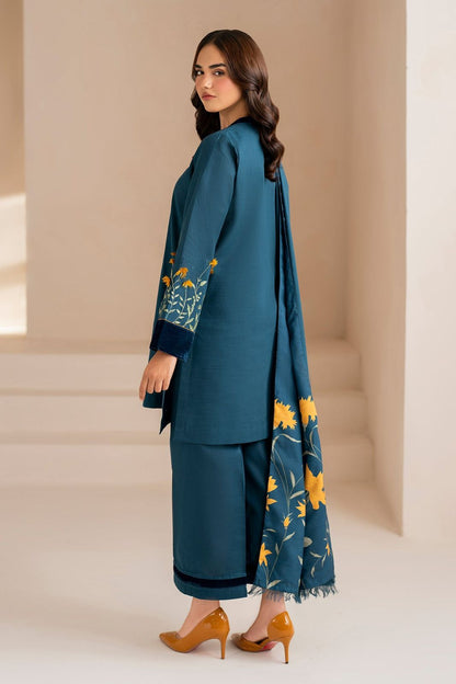 BAROQUE DHANAK 3PC EMBROIDERED