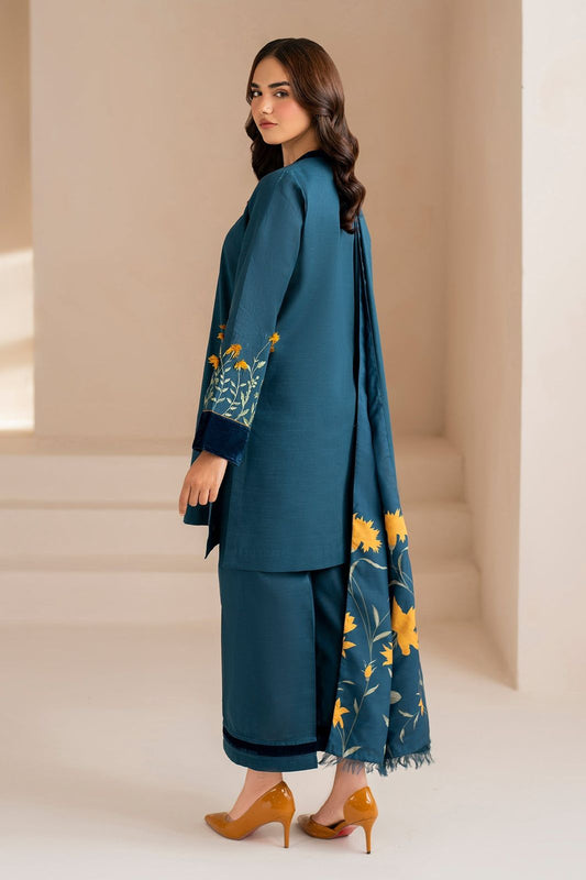 BAROQUE DHANAK 3PC EMBROIDERED