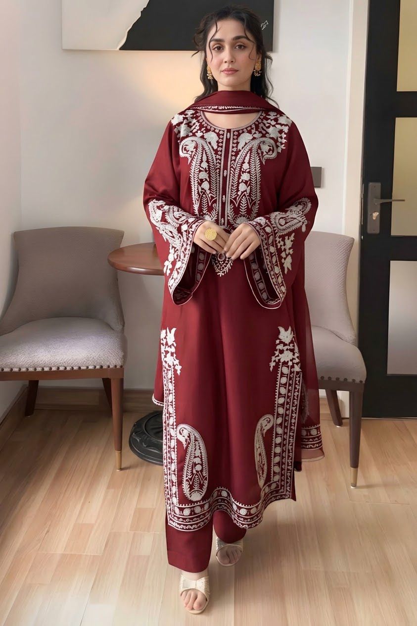 URGE DHANAK 3PC EMBROIDERED