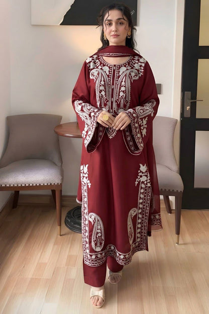URGE DHANAK 3PC EMBROIDERED