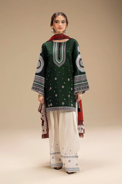 JAZMIN DHANAK 3PC EMBROIDERED