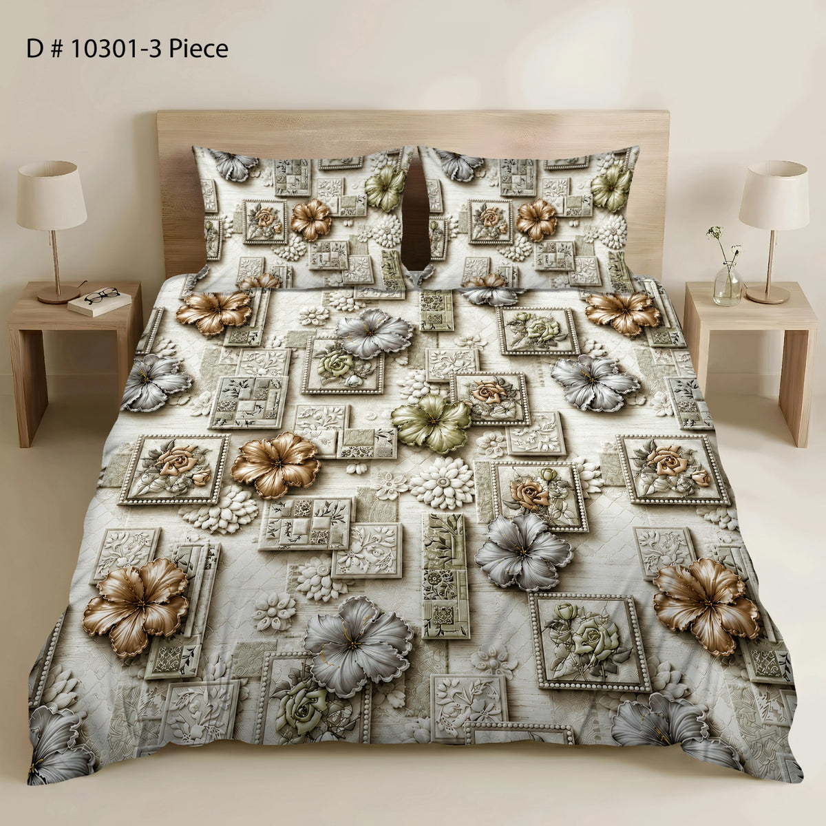 BEDIOR 5D DIGITAL PRINT BED SHEET SET