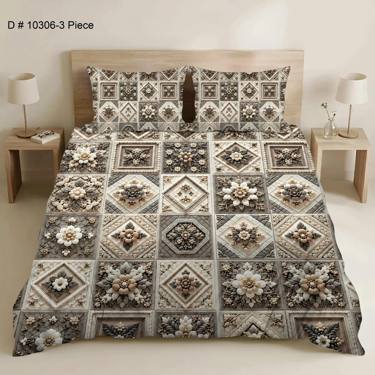 BEDIOR 5D DIGITAL PRINT BED SHEET SET