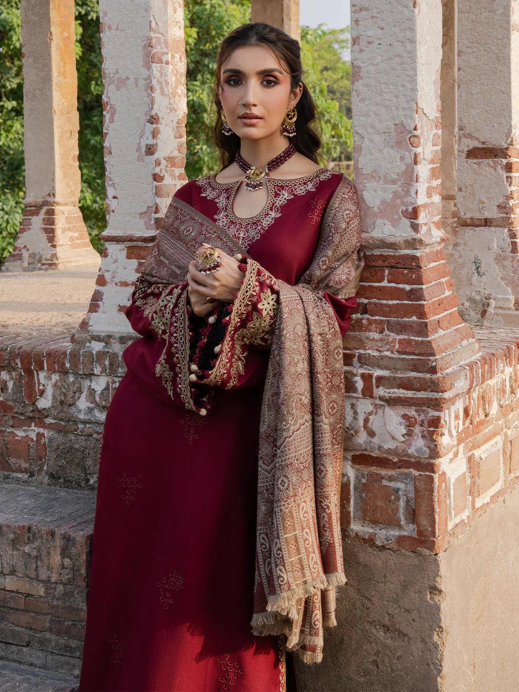 IZEL DHANAK 3PC EMBROIDERED