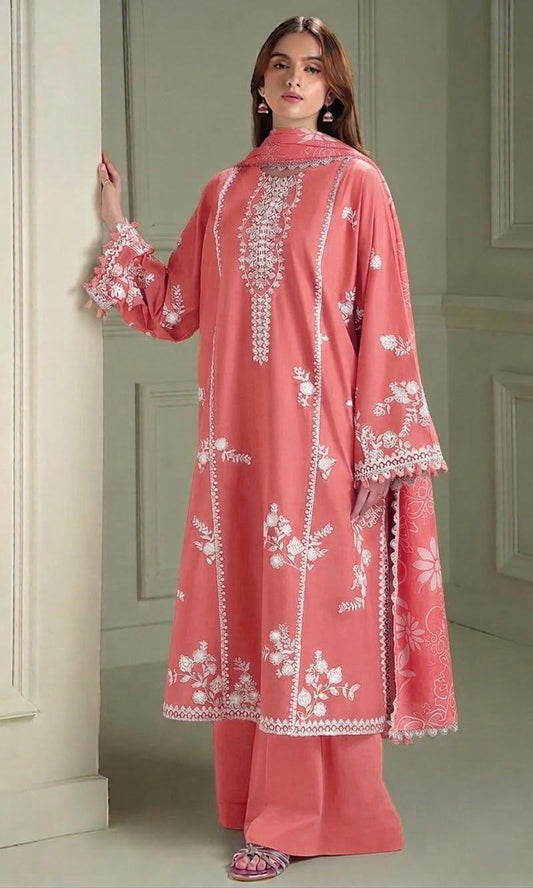 CROSS STITCH DHANAK 3PC EMBROIDERED